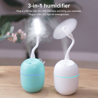 Portable USB Ultrasonic Aroma Humidifier & Diffuser