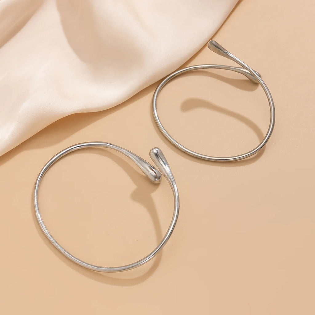 Vintage Adjustable Upper Arm Bracelet – Trendy Geometric Water Drop Bangle for Women