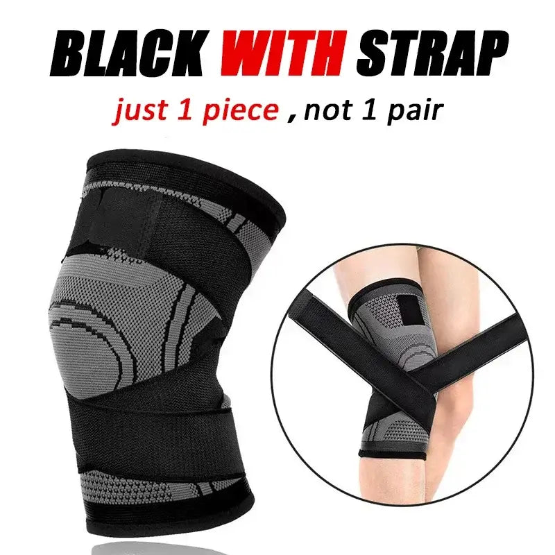 Adjustable Sports Knee Brace – Patella Stabilizer Support for Knee Pain Relief, Running, Hiking, Basketball & More