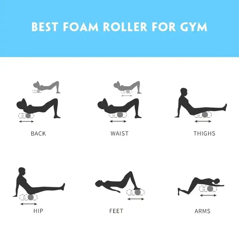 Yoga Foam Roller – 26×8cm EVA Massage Column for Muscle Relaxation, Balance Training & Physiotherapy