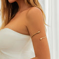 Vintage Adjustable Upper Arm Bracelet – Trendy Geometric Water Drop Bangle for Women
