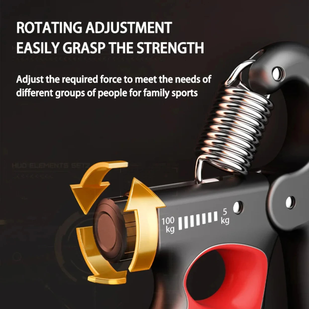 Lucentica® 5–100KG Adjustable Hand Strengthener Unleash Your Power. One Grip at a Time.